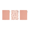 Set van 3 washandjes - Sweet butterfly (Geboortelijst Fleur V.E.)